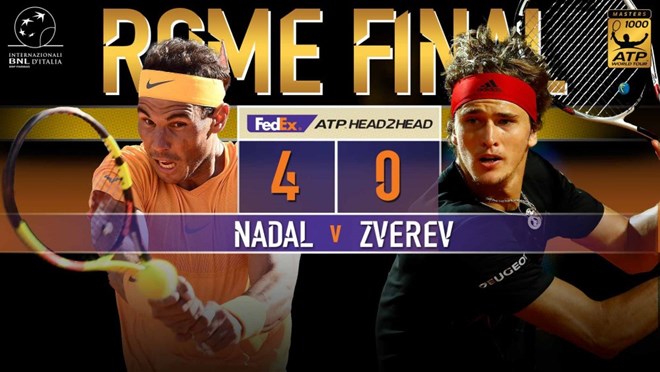 Lịch thi đấu quần vợt Pháp Mở rộng ngày 27.5: Zverev vs Nadal