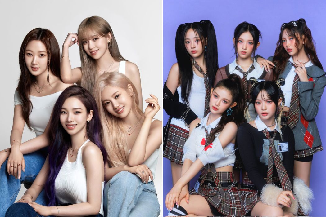 aespa và NewJeans. Ảnh: SM, ADOR