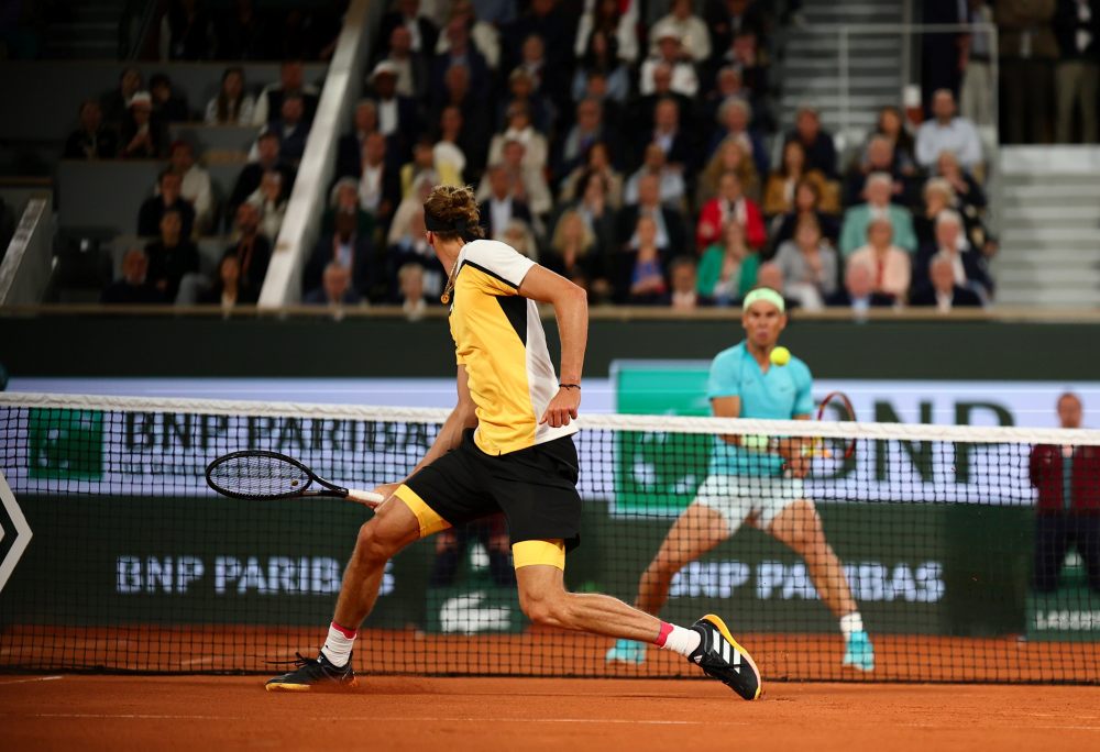 Alexander Zverev và Nadal đã mang đến một trận đấu thực sự hấp dẫn. Ảnh: Roland Garros
