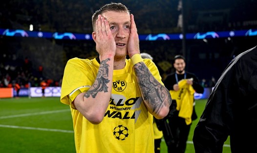 Việc Dortmund vào chung kết Champions League mùa này khó tin như cách Marco Reus thể hiện cảm xúc. Ảnh: BVB