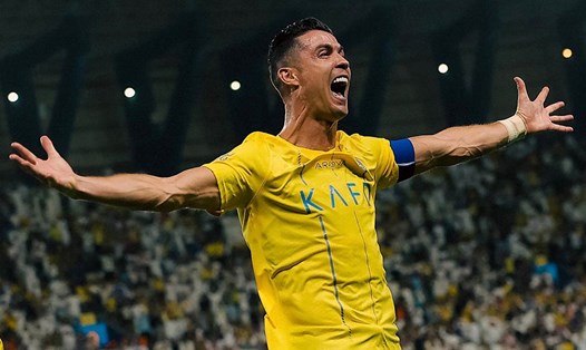 Ronaldo lập cú đúp trong trận đấu cuối cùng giải vô địch quốc gia Saudi Arabia. Ảnh: Al-Nassr