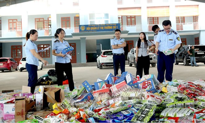 Tiêu hủy lô hàng giả, hàng nhập lậu trị giá hơn 1 tỉ đồng tại Ninh Bình