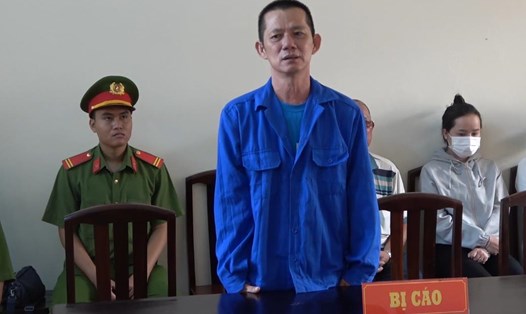 Bị cáo Lê Văn Thành tại phiên Tòa. Ảnh: Xuân Nhi