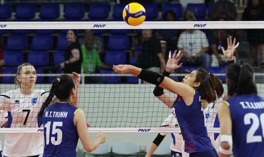Tuyển bóng chuyền nữ Việt Nam tái đấu Kazakhstan tại chung kết AVC Challenge Cup 2024. Ảnh: AVC