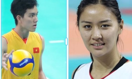 Bích Tuyền và Anarkulova là điểm nóng đáng chú ý nhất trận tuyển bóng chuyền nữ Việt Nam vs Kazakhstan. Ảnh: Fotor