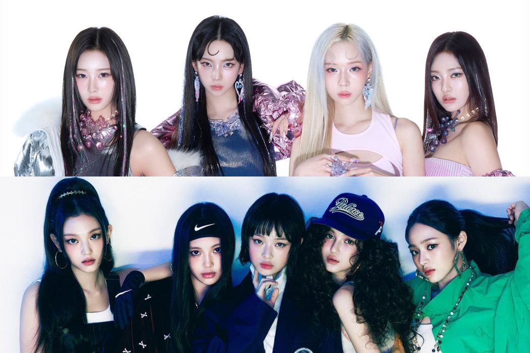 aespa và NewJeans. Ảnh: SM, ADOR