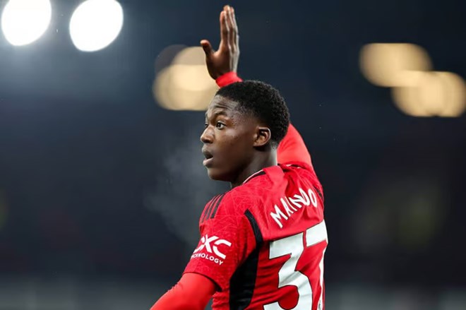 Kobbie Mainoo là báu vật của Man United. Ảnh: AFP