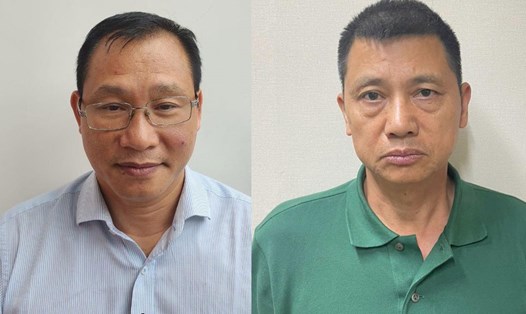 Hai bị can Phạm Hồng Phú và Bùi Thế Chuyên (từ trái qua). Ảnh: Bộ Công an