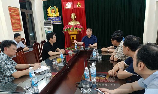 Chủ tịch UBND tỉnh Thái Bình chỉ đạo tại buổi làm việc. Ảnh: Đặng Anh