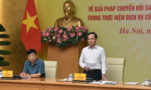 Phó Thủ tướng Chính phủ Trần Lưu Quang phát biểu tại phiên họp. Ảnh: VGP