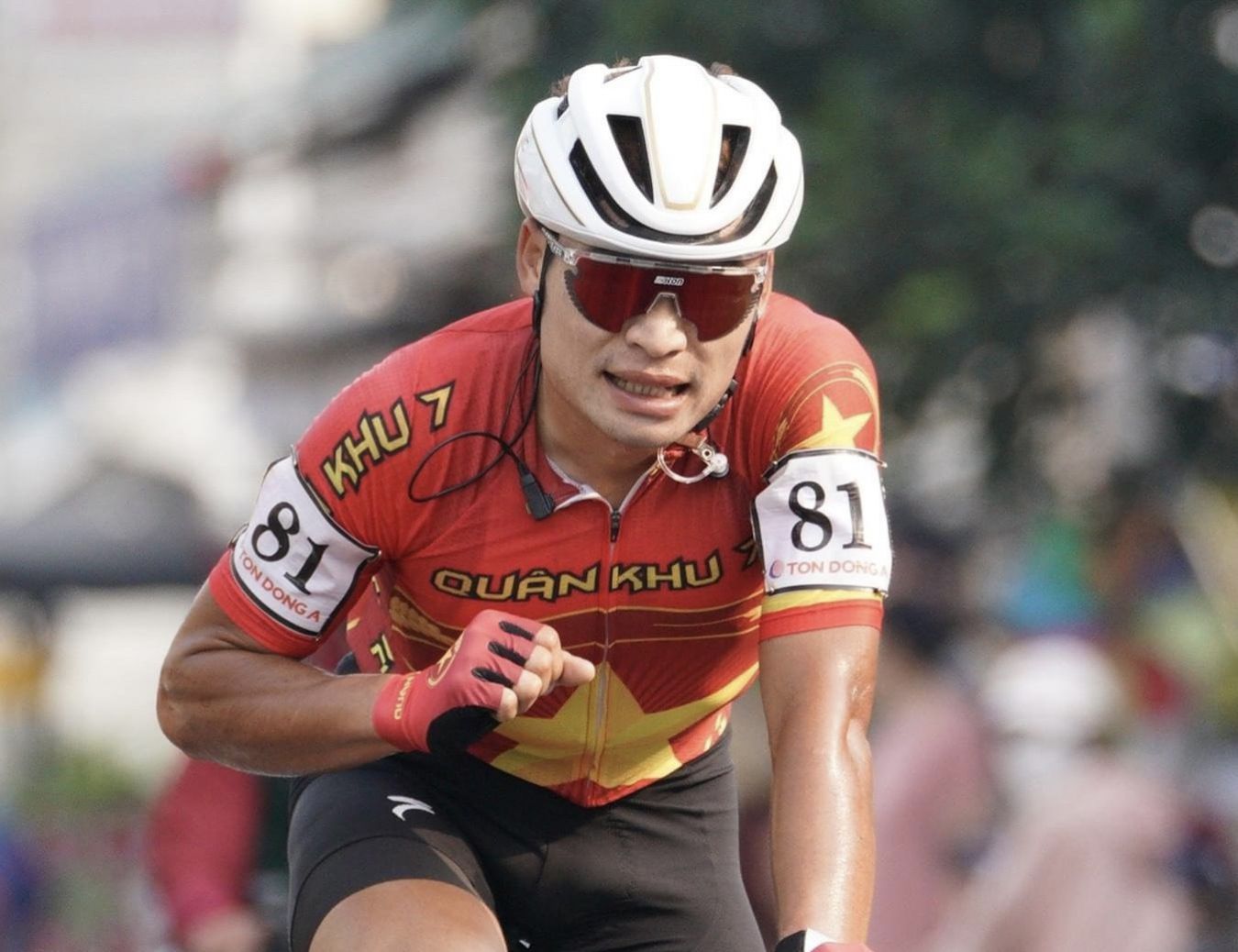 Cua-rơ Quàng Văn Cường. Ảnh: Thanh Vũ