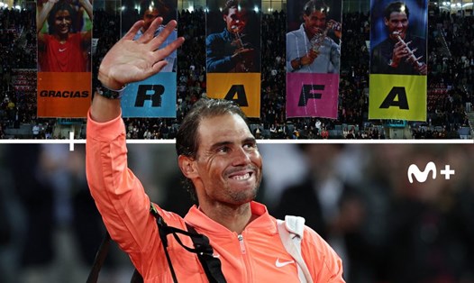 Rafael Nadal kết thúc hành trình 21 năm và 16 lần tham dự giải "Madrid Open". Ảnh: MMOPEN