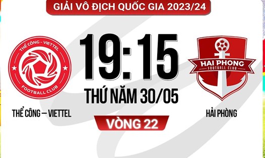 Thể Công Viettel tiếp đón Hải Phòng tại vòng 22 V.League 2023-2024. Ảnh: FPT Play
