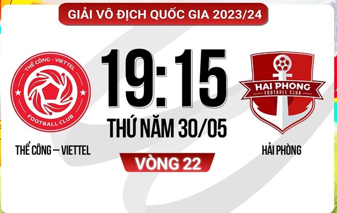 Link xem trực tiếp Thể Công Viettel vs Hải Phòng, vòng 22 V.League