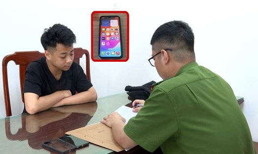 Đối tượng Hoàng đã cướp giật điện thoại để có tiền đi chơi bida. Ảnh: Công an tỉnh Phú Thọ.