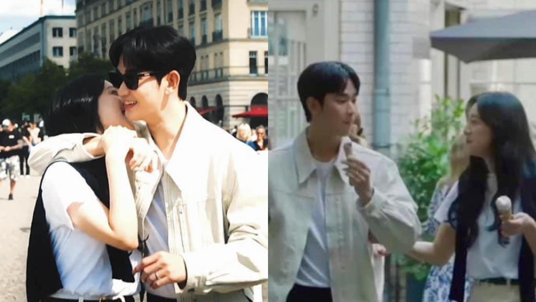 Kim Soo Hyun và Kim Ji Won từng có những khoảnh khắc ngọt ngào trong quá trình ghi hình tại Đức. Ảnh: tvN