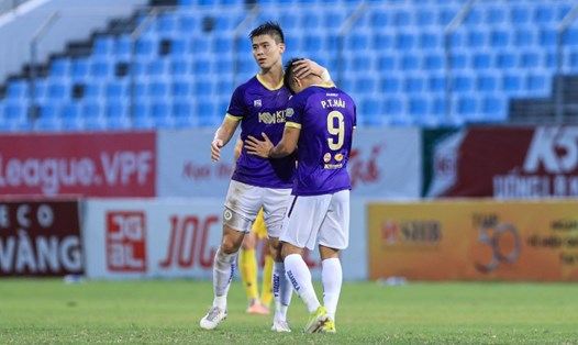 Hà Nội FC tiếp đón Khánh Hòa ở vòng 22 V.League. Ảnh: HNFC