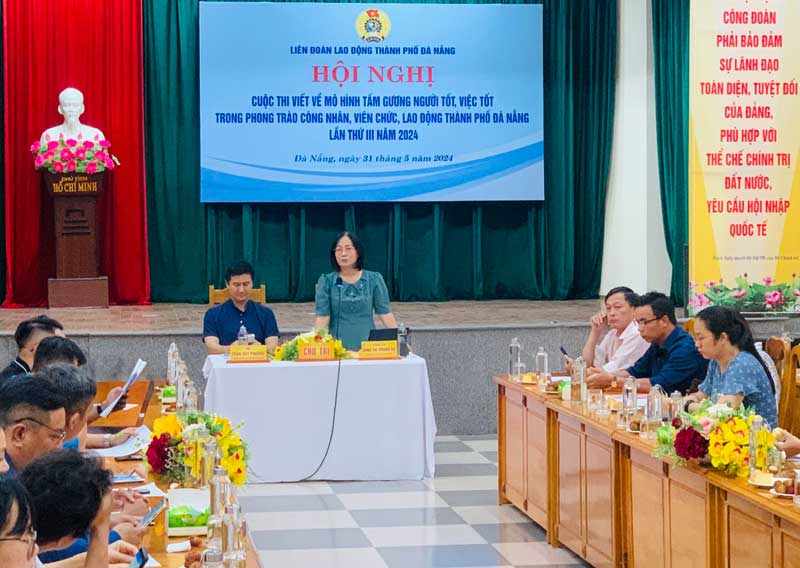 LĐLĐ thành phố Đà Nẵng tổ chức cuộc thi viết về mô hình, tấm gương người tốt, việc tốt trong phong trào công nhân, viên chức, lao động lần thứ 3. Ảnh: Tường Minh