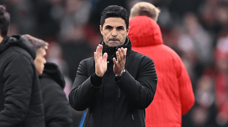 Arteta và học trò vẫn chưa thể lên ngôi Ngoại hạng Anh. Ảnh: CLB Arsenal