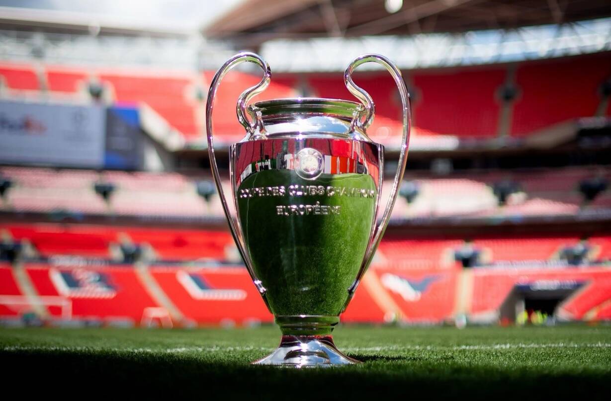 Chức vô địch Champions League đã có mặt tại Wembley.  Ảnh: UEFA