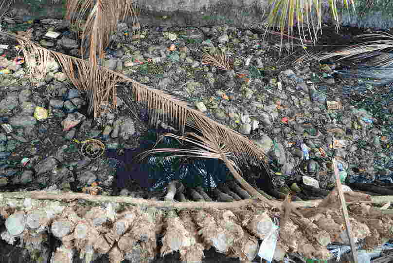 Còn tại Kênh A41, quận Bình Tân, TPHCM cũng không cải thiện là mấy. Rác chất lâu ngày khiến dòng kênh đã chết nay càng khó hồi sinh.