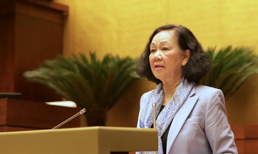 Ủy viên Bộ Chính trị, Thường trực Ban Bí thư, Trưởng Ban Tổ chức Trung ương Trương Thị Mai. Ảnh: Quốc hội