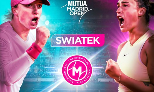 Iga Swiatek và Aryna Sabalenka là 2 hạt giống hàng đầu tại giải Madrid Open 2024. Ảnh: MMOPEN