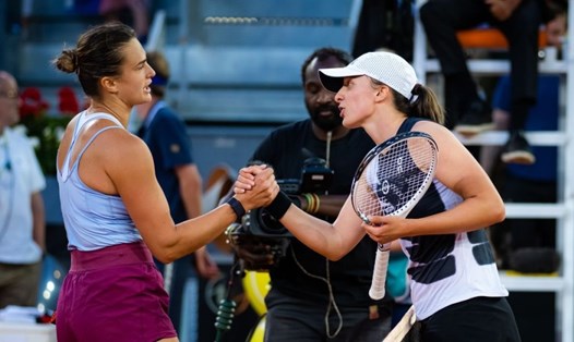 Arya Sabalenka và Iga Swiatek đã gặp nhau ở chung kết Madrid Open năm ngoái. Ảnh: Set Tennis