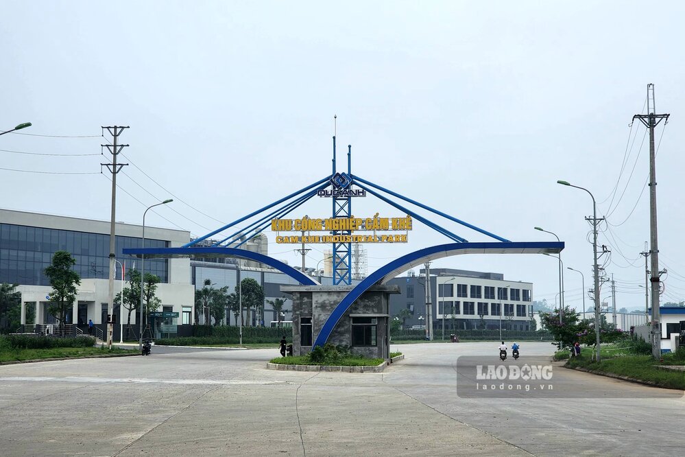 Khu công nghiệp Cẩm Khê là khu công nghiệp lớn nhất tại tỉnh Phú Thọ. Ảnh: Tô Công.