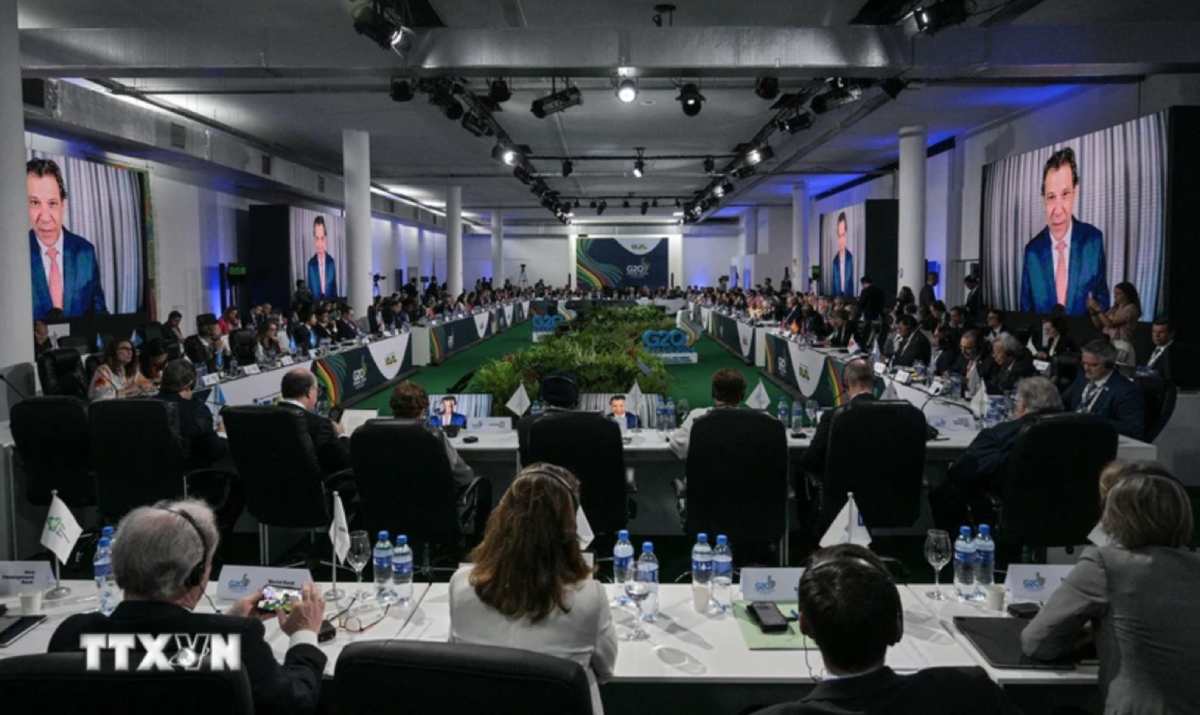 Hội nghị Bộ trưởng Tài chính và Thống đốc Ngân hàng Trung ương G20 tại Sao Paulo, Brazil, ngày 28.2.2024. Ảnh: TTXVN