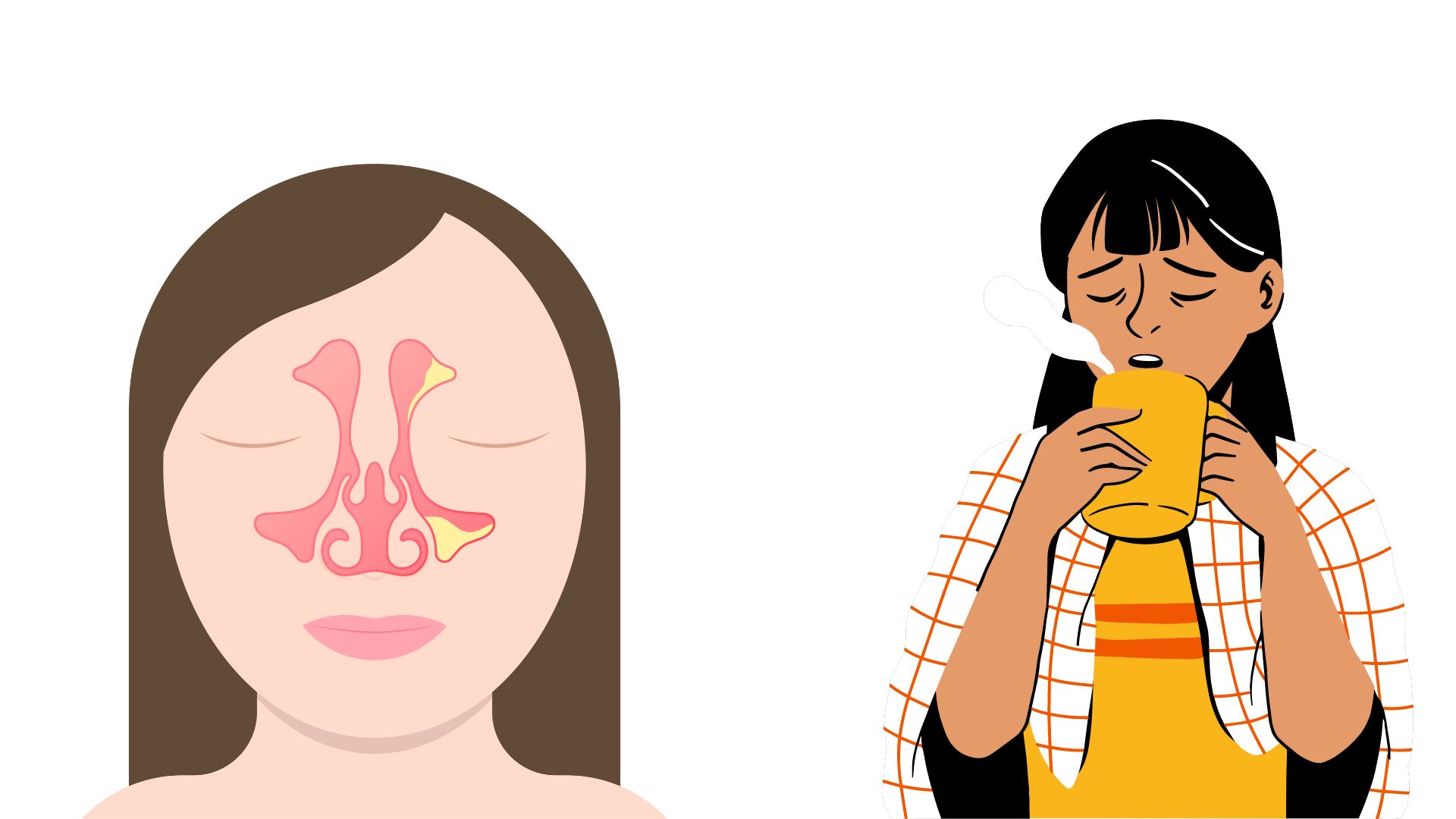 Uống nước ấm có muối giúp làm sạch và giảm sưng viêm trong các xoang. Ảnh: HƯƠNG SƠN 