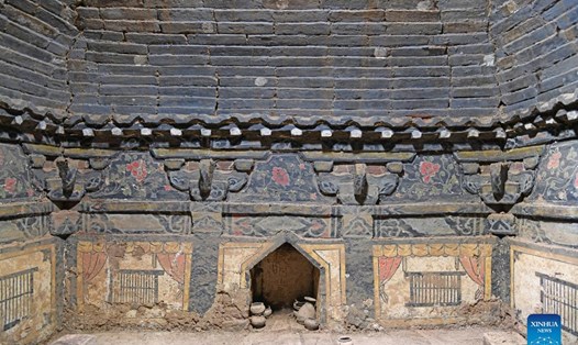 Mộ cổ thời Minh ở thành phố Trường Trị, tỉnh Sơn Tây, Trung Quốc. Ảnh minh họa: Xinhua