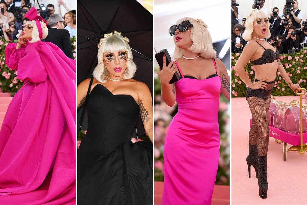 Lady Gaga từng gây ấn tượng bởi màn biến hóa 4 bộ trang phục trong 16 phút. Ảnh: TIME.