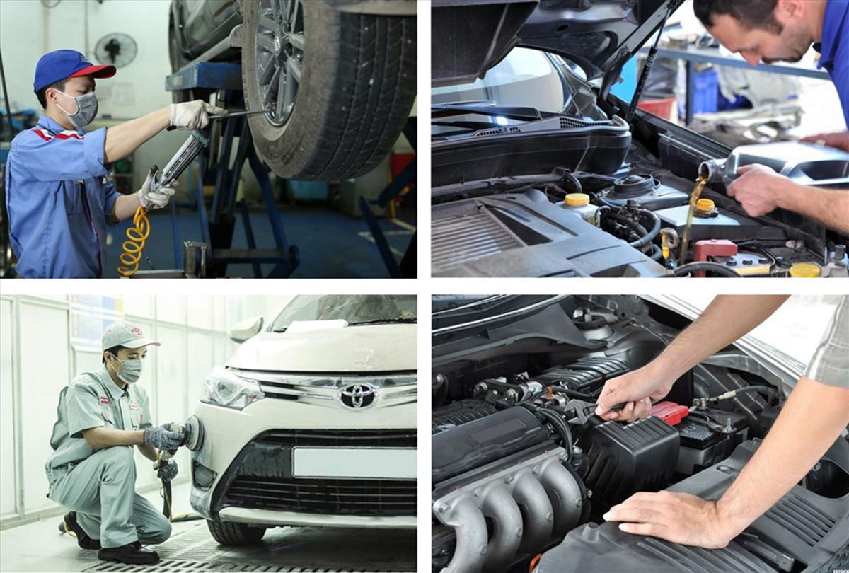 Những chi tiết ô tô cần bảo dưỡng khi đạt  mốc 10.000 km. Đồ họa: Thiều Trang.