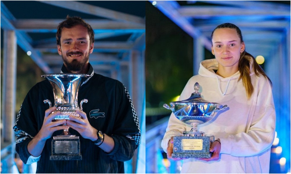 Daniil Medvedev và Elena Rybakina là đương kim vô địch Rome Masters. Ảnh: Internazionali BNL d'Italia