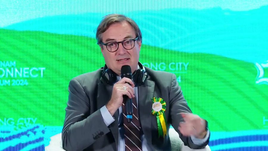 Ông Bruno Jaspaert - Tổng Giám đốc Tổ hợp khu công nghiệp DEEP C. Ảnh: Nguyễn Tuyến