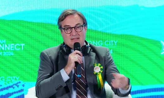 Ông Bruno Jaspaert - Tổng Giám đốc Tổ hợp khu công nghiệp DEEP C. Ảnh: Nguyễn Tuyến