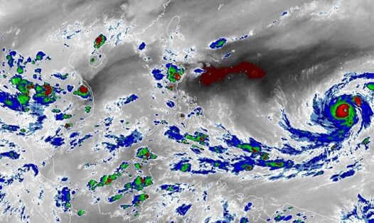 Siêu bão Mawar năm 2023 gây thiệt hại lớn ở Philippines. Ảnh: RAMMB