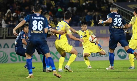 Hoàng Anh Gia Lai tiếp đón Sông Lam Nghệ An tại vòng 17 V.League. Ảnh: VPF