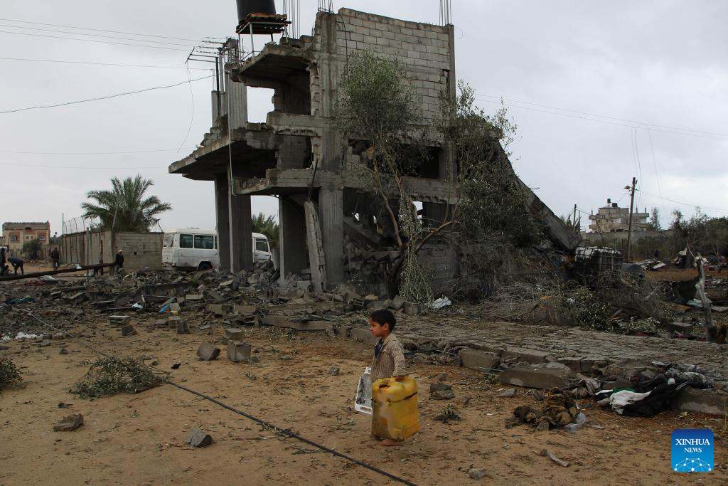 Nhà cửa ở Rafah, Gaza bị phá hủy, ngày 6.5.2024. Ảnh: Xinhua