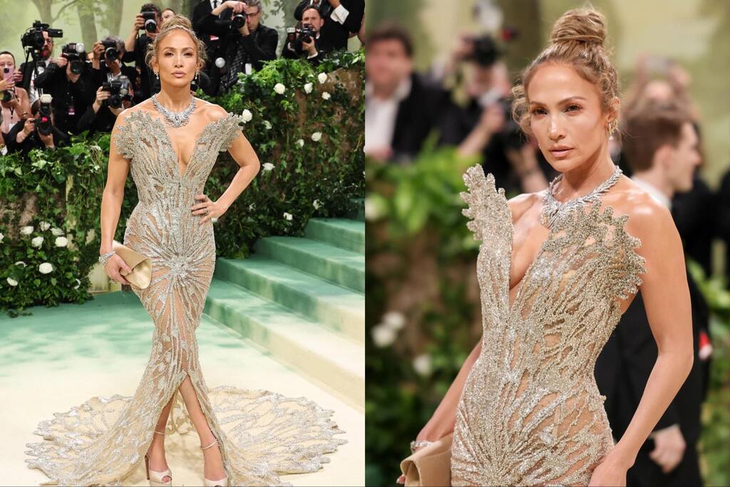 Jennifer Lopez gây chú ý bởi vẻ đẹp quyền lực, sang trọng. Ảnh: X.