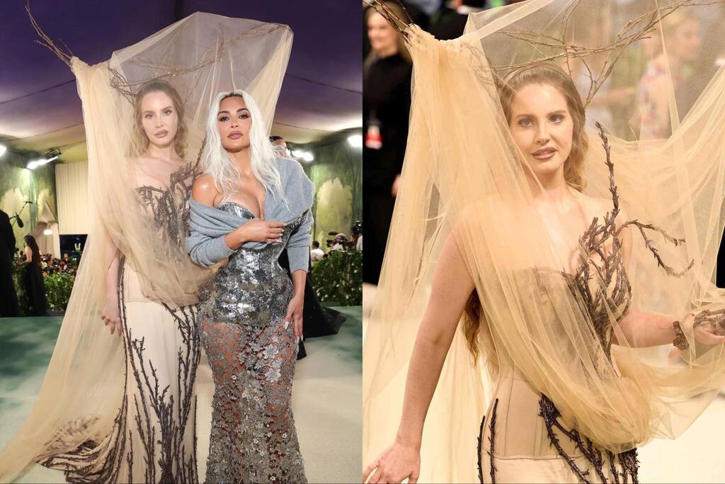 “Sầu nữ” Lana Del Rey xuất hiện ma mị tại Met Gala. Ảnh: X.