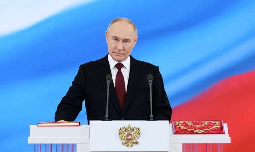 Lễ nhậm chức ngày 7.5 đánh dấu sự khởi đầu nhiệm kỳ tổng thống thứ 5 của ông Putin. Ảnh: AFP