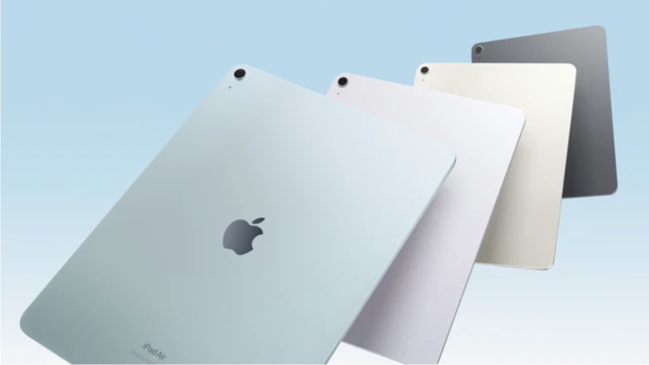 iPad Air 2024 sẽ có 4 màu sắc khác nhau. Ảnh: Apple