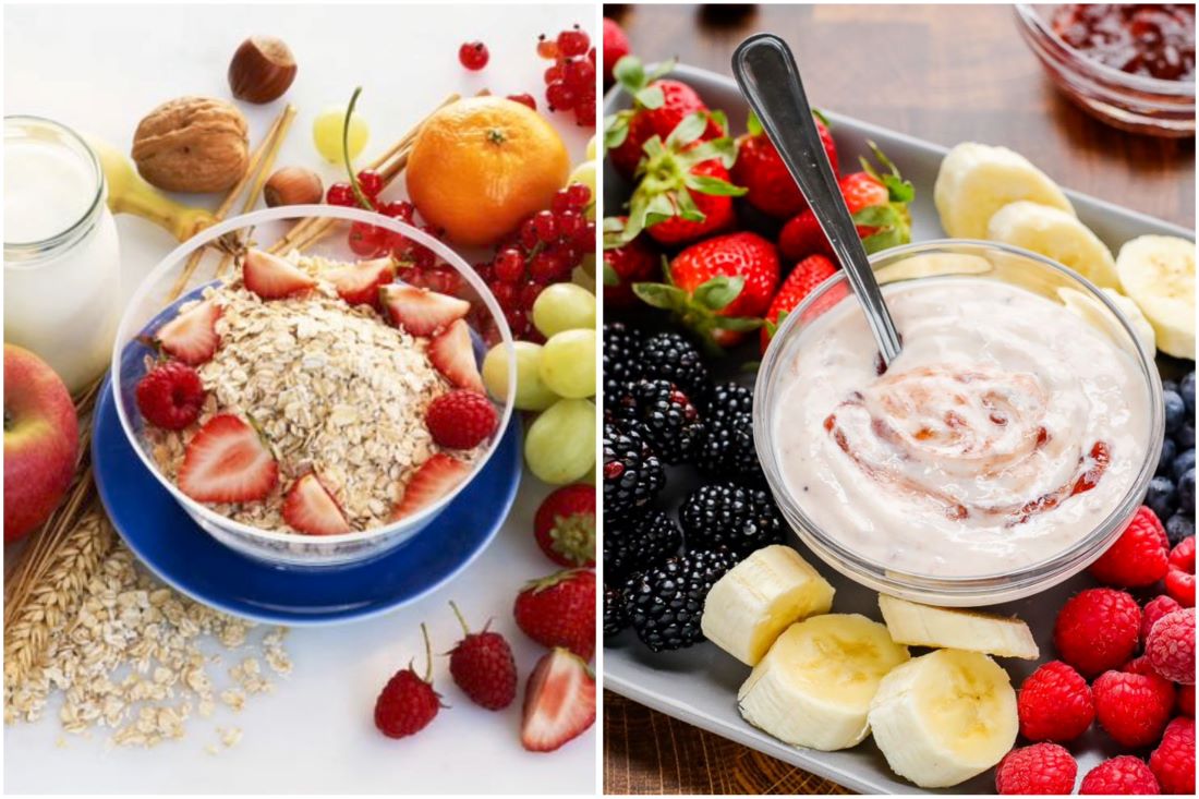 Bữa sáng lành mạnh giúp giảm cân và kiểm soát lượng đường trong máu. Đồ họa: Thanh Thanh 