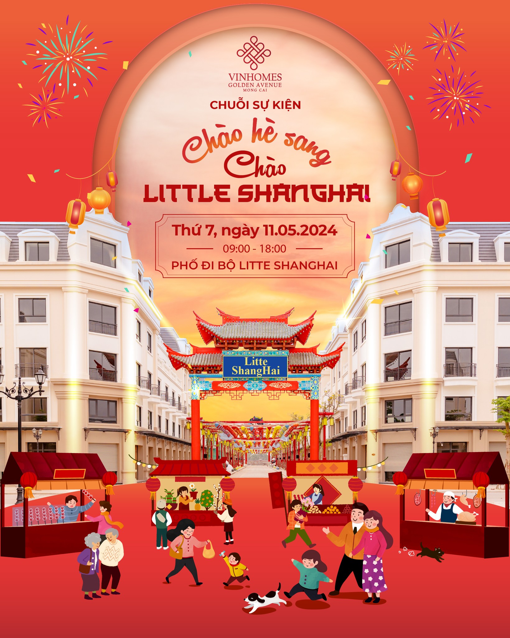 “Chào hè sang - Chào Little Shanghai” sẽ khởi động chuỗi hoạt động hè sôi động tại Vinhomes Golden Avenue. Ảnh: Ngọc Quỳnh