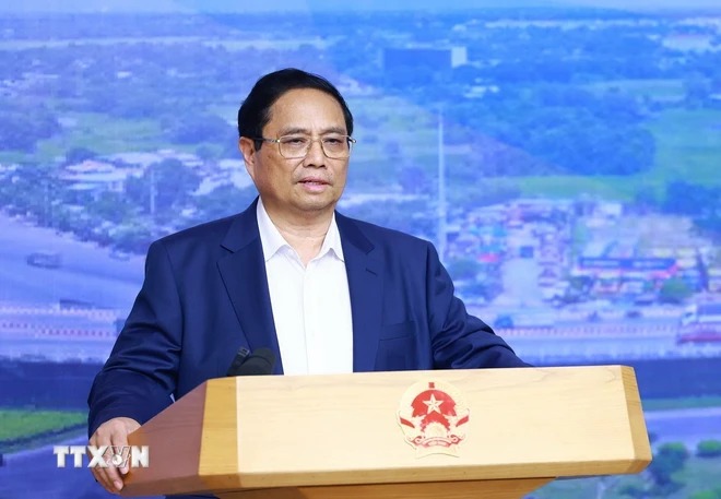 Thủ tướng Chính phủ Phạm Minh Chính kết luận phiên họp. Ảnh: TTXVN