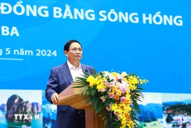 Thủ tướng Chính phủ Phạm Minh Chính phát biểu chỉ đạo hội nghị. Ảnh: TTXVN