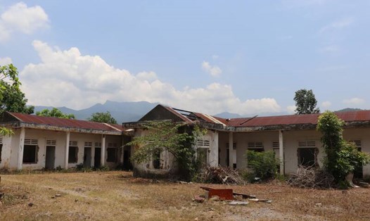 Khu đất của Trung tâm giáo dục - dạy nghề ở xã Hoà Bắc (huyện Hoà Vang, TP Đà Nẵng) bị bỏ hoang hơn 10 năm nay. Ảnh: Nguyễn Linh