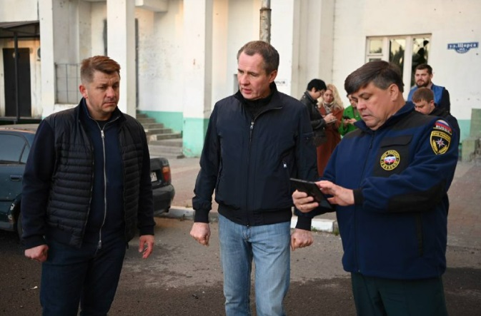 Theo chính quyền Belgorod, có ít nhất 8 người bị thương. Ảnh: Vyacheslav Gladkov